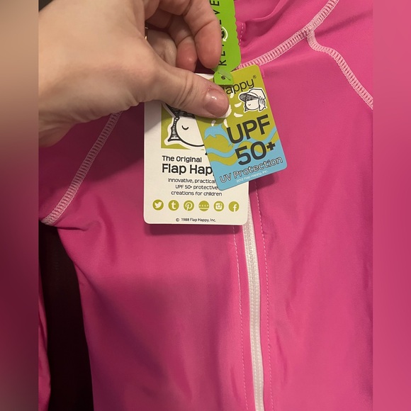 Flap happy rash guard-pink - Picture 2 of 2